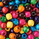240 pièces 8 couleurs craftdady teint perles en bois d'érable naturel WOOD-CD0001-06B-LF-4