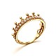 Corona 925 anillo de dedo de plata esterlina para niña mujer RJEW-BB71152-H-1