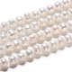 Fili di perle di perle d'acqua dolce coltivate naturali PEAR-I004-09-1
