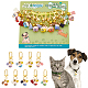 9pcs décorations mignonnes de pendentif de cloche en laiton de chat porte-bonheur KEYC-PH01488-1