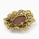 Alloy Rhinestone Brooch for Clothes Backpack JEWB-Q030-53AG-3