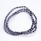 Faceted Cone Glass Beads Strands GLAA-F035-03-3
