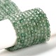 Natürlichen grünen Aventurin Perlen Stränge G-Q002-C01-01-1