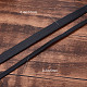 Gorgecraft フラット レザー ジュエリー コード  ジュエリーDIY製版材料  ブラック  5x1.4mm  約10.94ヤード（10m）/ロール WL-GF0001-06C-01-5