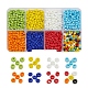 8 cuentas de semillas de vidrio de colores SEED-YW0001-58-1