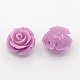Synthetic Coral 3D Flower Rose Beads CORA-A006-6mm-029-1