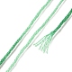 10かせ 6層ポリエステル刺繍フロス  クロスステッチの糸  セグメント染め  シーグリーン  0.5mm  約8.75ヤード（8m）/かせ OCOR-K006-A25-3