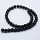 Natural Black Onyx Beads Strands G-P369-02-12mm-2
