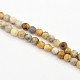 Faceted Round Natural Crazy Agate Beads Strands G-E302-064-4mm-1