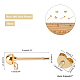 30 шт. латунная фурнитура для сережек-гвоздиков и 30 шт. комплекты задних частей сережек KK-AR0001-91G-NR-2