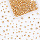 NBEADS 360 Pcs Real 24K Gold Plated Solid Brass Beads KK-NB0001-68-6