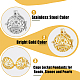 Dicosmetico 8 pz 2 colori 2 stili pendenti con sfera carillon pendenti a gabbia a cuore rotondo platino dorato gabbia di perline di roccia burattata pendenti a gabbia cava medaglione in ottone ciondola i fascini per la creazione di gioielli KK-DC0002-45-4