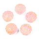 Transparent Spray Painted Glass Beads GLAA-N035-037-G03-2