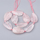 Natürlichen Rosenquarz Perlenstränge G-T105-08-2