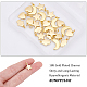 SUNNYCLUE 1 Box 24Pcs 4 Styles Real 18K Gold Plated Charms Brass Star Moon Pendants Long-Lasting Plated Hamsa Hand Heart Jewelry Charm for Women Beginners DIY Jewellery Earring Necklace Making KK-SC0002-04-2