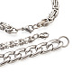 Unisex 304 pulseras de cadena de acero inoxidable BJEW-TA0001-05P-2
