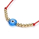 Verstellbare Nylonschnur geflochtenen Perlen Armbänder BJEW-JB05250-02-2