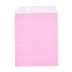 環境に優しいクラフト紙袋  ギフトバッグ  ショッピングバッグ  長方形  ピンク  18x13x0.02cm AJEW-M207-C01-04-2