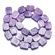 Natürliche lila Jade Perlen Stränge G-K245-J05-01-2