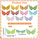 AHANDMAKER 110Pcs Glitter Angel Wing Applique Patches DIY-GA0004-10-2
