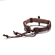 Unisex Trendy Leather Cord Bracelets BJEW-BB15556-A-3