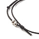 Unisex Moon Alloy Charm Bracelets BJEW-JB07495-01-5