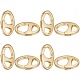 8 шт. латунные пружинные кольца-затворы KK-SC0003-81-1