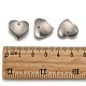 304 Stainless Steel Heart Charms X-STAS-M004-02-3