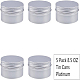 BENECREAT 5 Pcs 250ml Aluminum Tin Jars CON-BC0004-26P-250ml-2