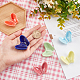 Fingerinspire 6 pz 6 colori porcellana a forma di farfalla bacchette da tavola stand AJEW-FG0001-90-3