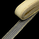 メッシュリボン  プラスチックネットスレッドコード  金色のメタリック製コード付き  レモンシフォン  4.5cm  25ヤード/バンドルに関する PNT-R010-4.5cm-G01-2