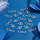 HOBBIESAY 20Pcs 2 Styles Double Heart Connector Charms Infinity Connector with Small Heart Stainless Steel Links Heart-to-Heart Connectors for DIY Necklace Bracelet Jewelry Making Hole 1.4mm FIND-HY0001-18-5