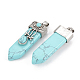Synthetic Turquoise Pendants X-G-S292-05D-2