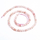 Rosa naturale perline opale fili G-E560-A05-4mm-2