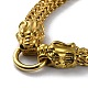 Ion Plating(IP) 304 Stainless Steel Wheat Chain Necklaces NJEW-P288-15G-2