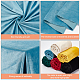BENECREAT 1 Yard Cadet Blue Velvet Upholstery Fabric DIY-WH0056-48E-5