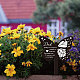 アクリルガーデンステーク  グラウンドインサート装飾  庭用  芝生  庭の装飾  追悼の言葉を添えた蝶  蝶  205x145mm AJEW-WH0364-005-4