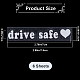 Laser PVC Drive Safe Self Adhesive Car Stickers STIC-WH0013-09A-2