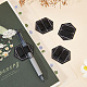 Gorgecraft 4 pz portapenne nero portapenne autoadesivo in pelle fascia elastica portapenne progettato accessorio da ufficio per matita laptop libro quaderni diari DIY-GF0006-51A-6