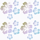 GORGECRAFT 4 Sheets Hawaiian Hibiscus Flower Car Decal Colourful Laser Car Sticker Sun Protection Reflective Self Adhesive Car Accessories Automotive Exterior Decoration for SUV Laptop STIC-WH0010-05C-1