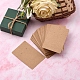 Rectangle Kraft Paper One Pair Earring Display Cards with Hanging Hole CDIS-YW0001-05-2