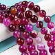Agata a strisce naturali / fili di perle di agata fasciate G-K166-13-10mm-03-4