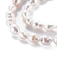 Chapelets de perles en Keshi naturel PEAR-S020-F03-4
