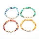 Love bracelet extensible fait main en perles d'argile polymère pour adolescente femme BJEW-JB06936-1