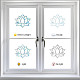 16 Sheets 4 Styles Waterproof PVC Colored Laser Stained Window Film Static Stickers DIY-WH0314-092-4