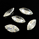 Horse Eye Shaped Cubic Zirconia Pointed Back Cabochons X-ZIRC-R009-8x4-02-1