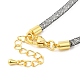 Realizzazione di braccialetti con maglie a catena in ottone DIY-B066-01G-03-3