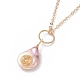 Perla barocca naturale perla keshi NJEW-JN02597-02-2