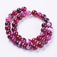 Natural Striped Agate/Banded Agate Beads Strands G-G582-10mm-09-2