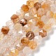 Quartz hématoïde jaune naturel/fils de perles de quartz guérisseur doré G-G030-A01-01-1